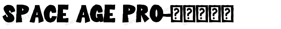 Space Age PRO字体转换